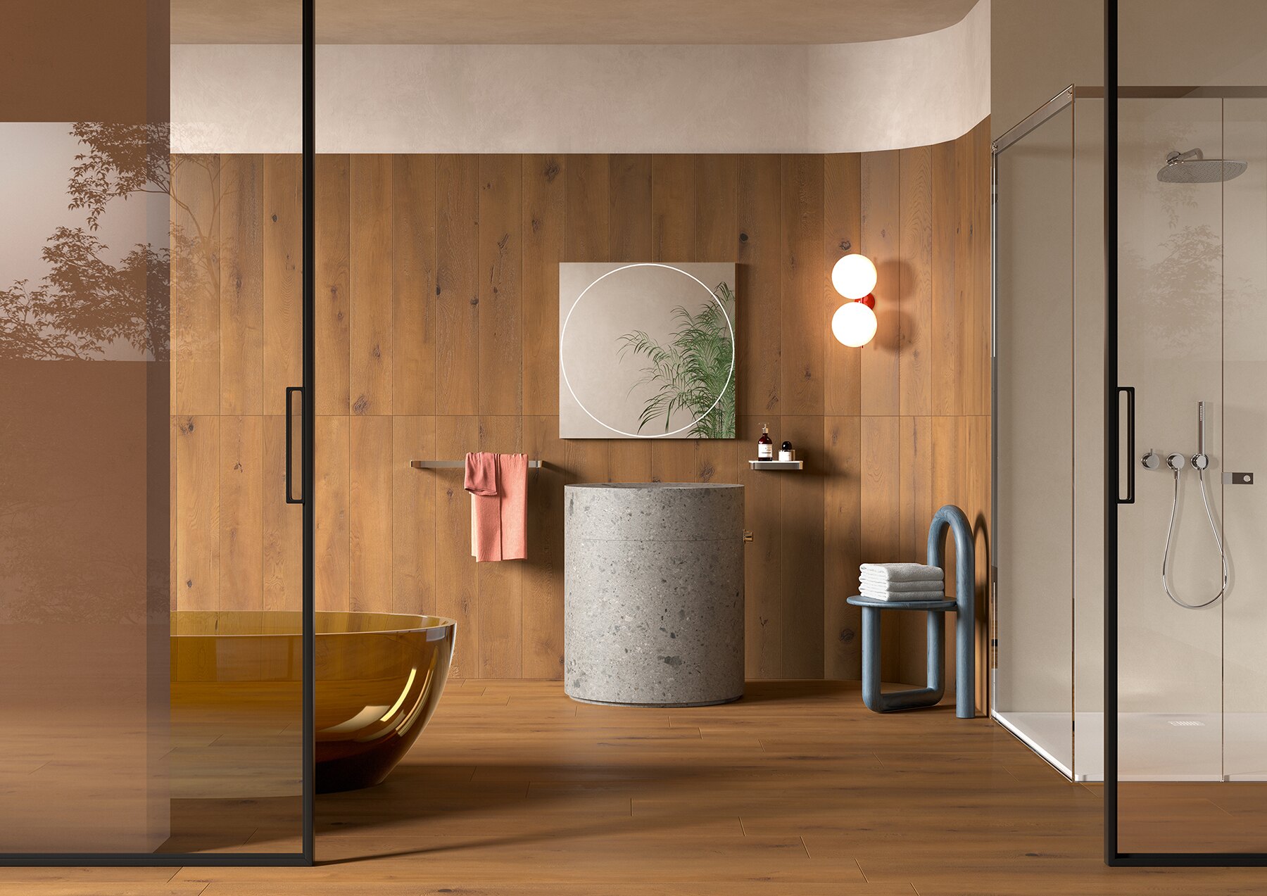 Brown Oak, carrelage grès cérame par Revigrés