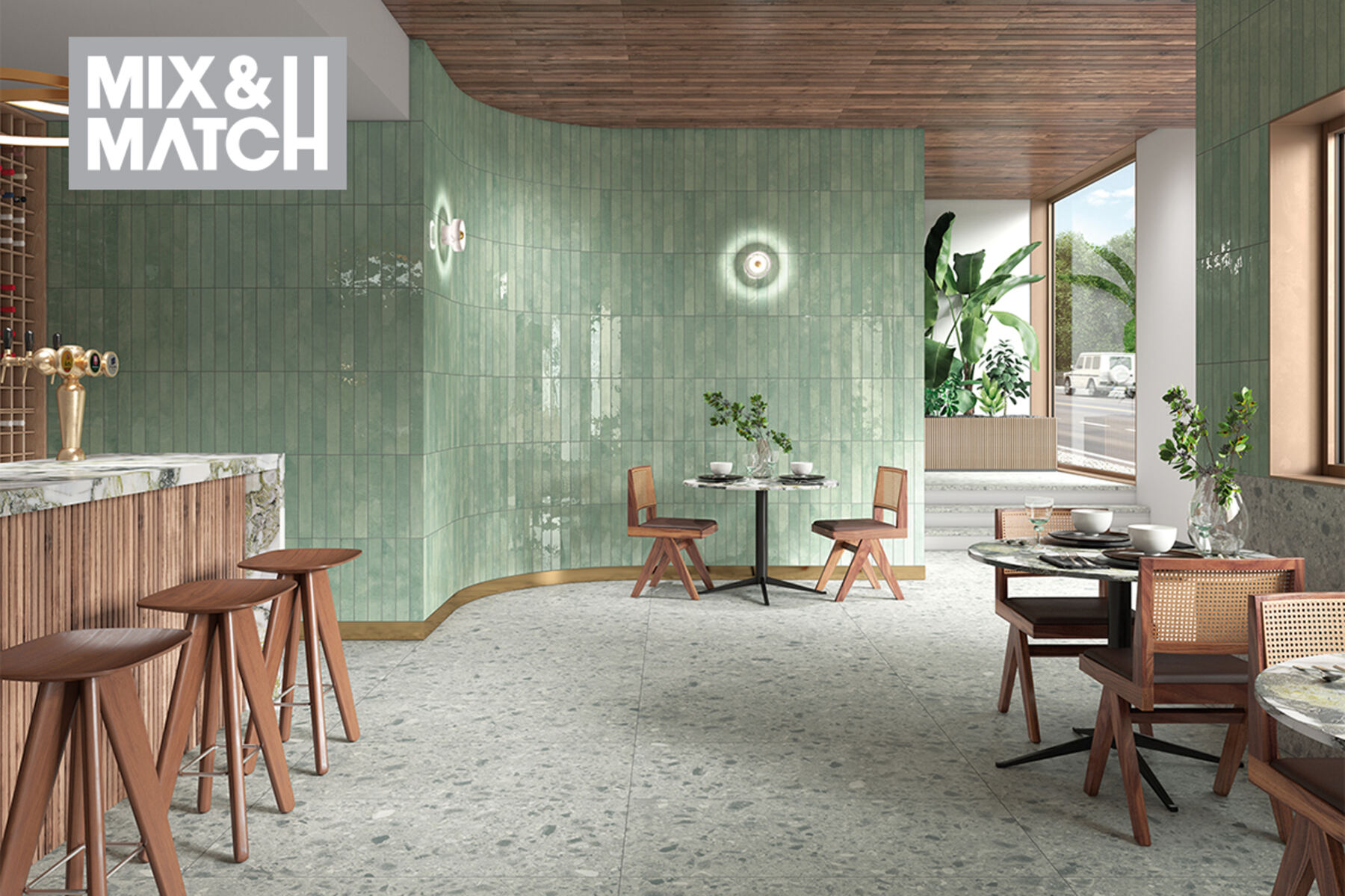 Chroma, carrelage muraux & décors par Cinca