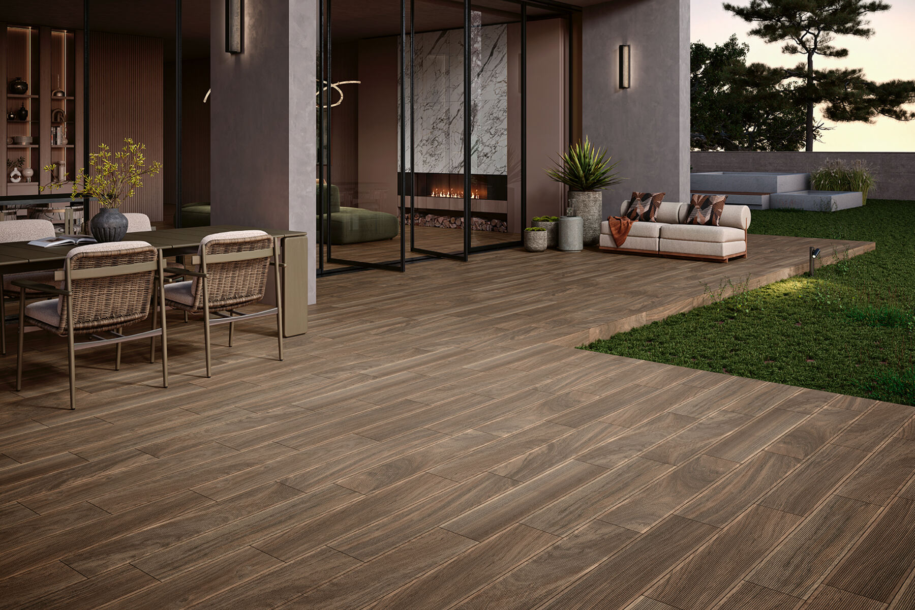 Deck Forest 2.0, carrelage grès cérame par Revigrés