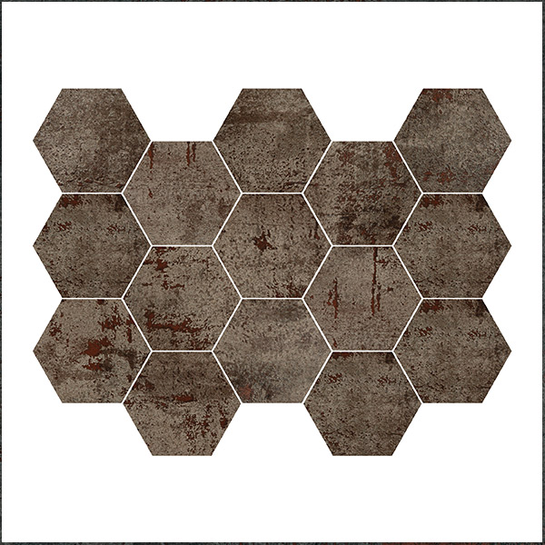 Mosaico Hexagonal Steel